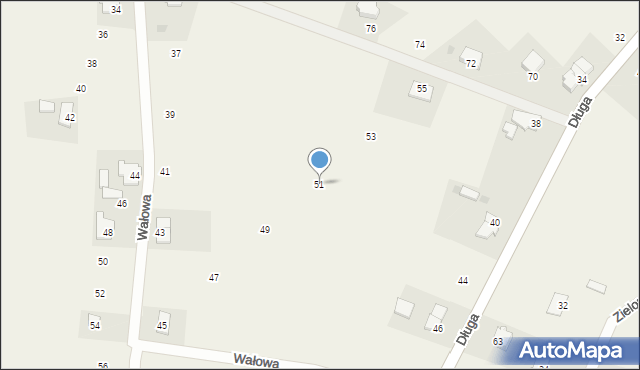 Drewnica, Wałowa, 51, mapa Drewnica