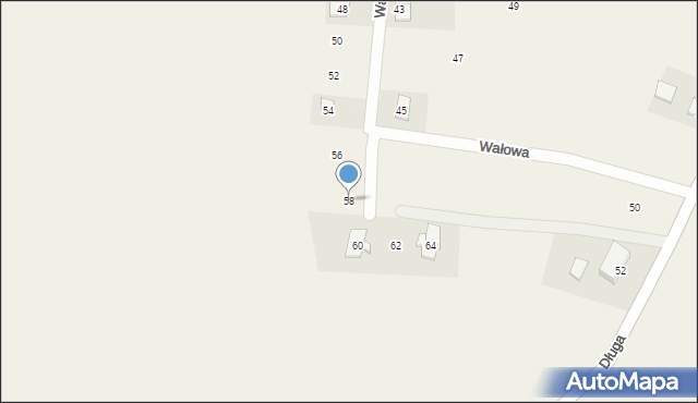 Drewnica, Wałowa, 58, mapa Drewnica
