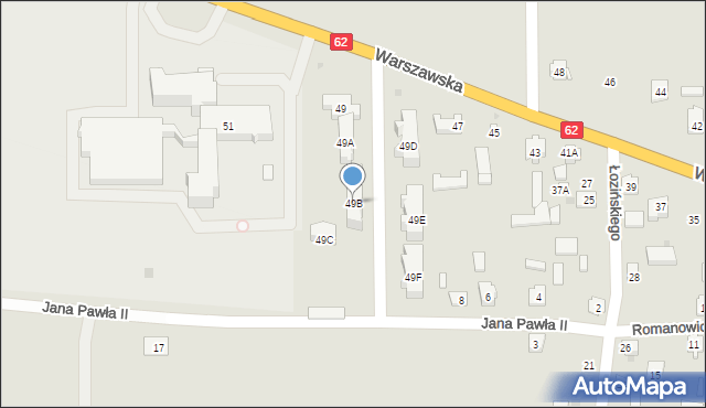 Drohiczyn, Warszawska, 49B, mapa Drohiczyn
