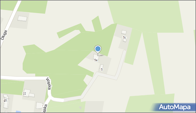 Drzewce, Wąska, 5b, mapa Drzewce