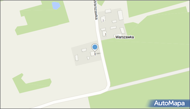 Dubeczno, Warszawka, 6, mapa Dubeczno