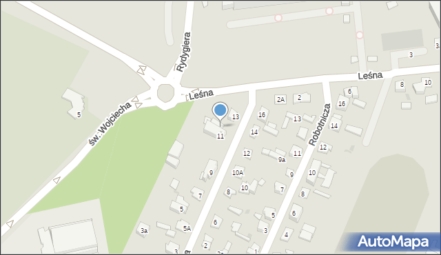 Działdowo, Warmińska, 13A, mapa Działdowo