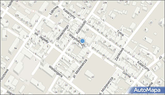 Działdowo, Waryńskiego Ludwika, 3, mapa Działdowo