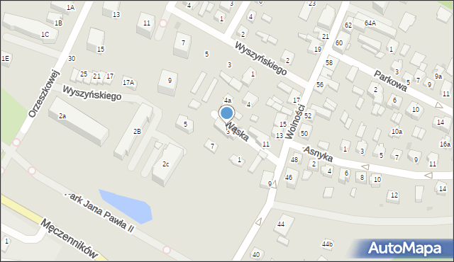 Działdowo, Wąska, 3, mapa Działdowo