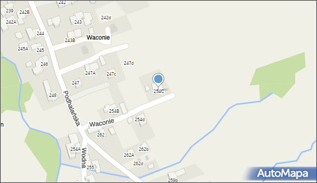 Dzianisz, Waconie, 7, mapa Dzianisz