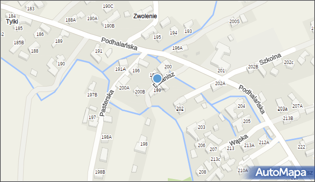 Dzianisz, Wąska, 3, mapa Dzianisz