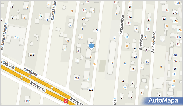 Dziekanów Leśny, Waligóry, 3A, mapa Dziekanów Leśny