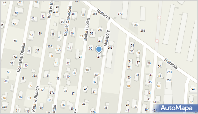 Dziekanów Leśny, Waligóry, 41, mapa Dziekanów Leśny