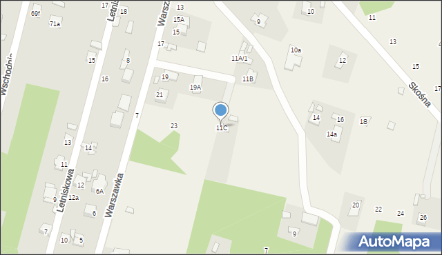 Dziurów, Warszawka, 11C, mapa Dziurów