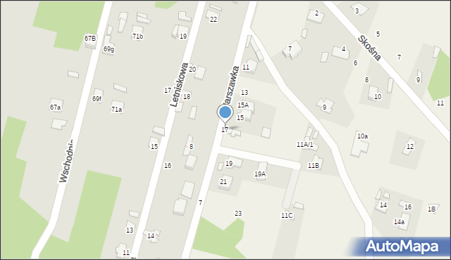 Dziurów, Warszawka, 17, mapa Dziurów