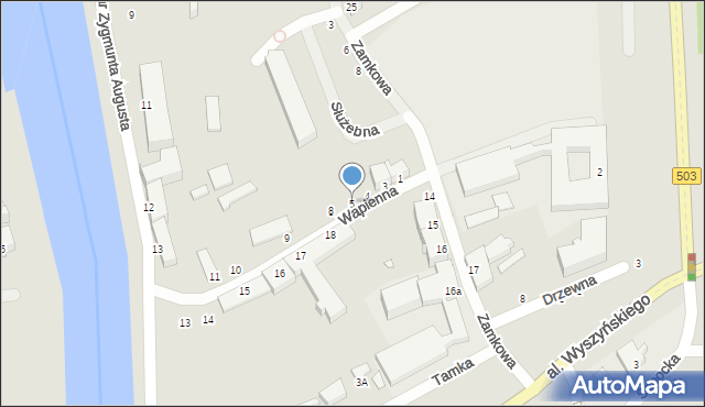 Elbląg, Wapienna, 5, mapa Elbląga