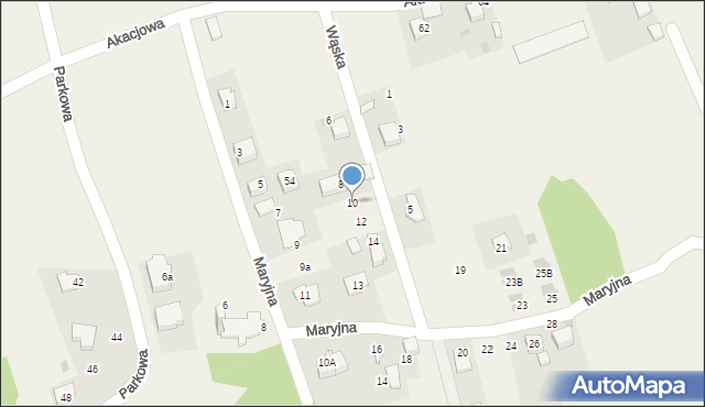 Gaj, Wąska, 10, mapa Gaj
