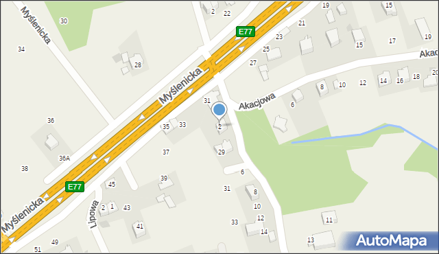 Gaj, Wąwozowa, 2, mapa Gaj