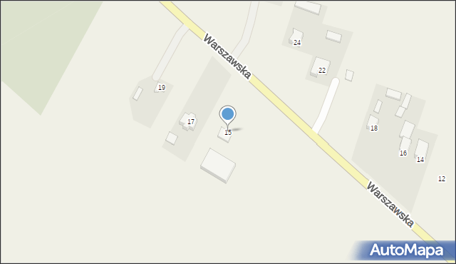 Garbów, Warszawska, 15, mapa Garbów