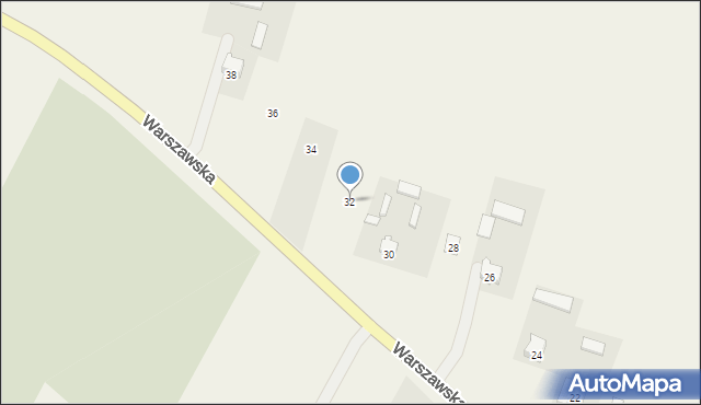 Garbów, Warszawska, 32, mapa Garbów