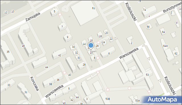 Garwolin, Warszawska, 10, mapa Garwolin