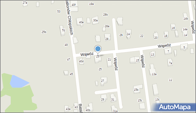 Gdańsk, Wąwóz, 23, mapa Gdańska