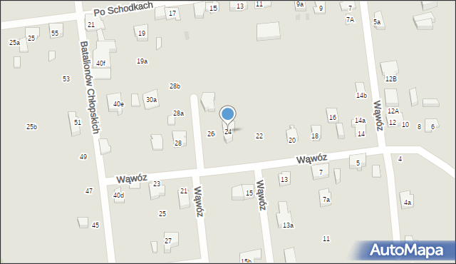 Gdańsk, Wąwóz, 24, mapa Gdańska