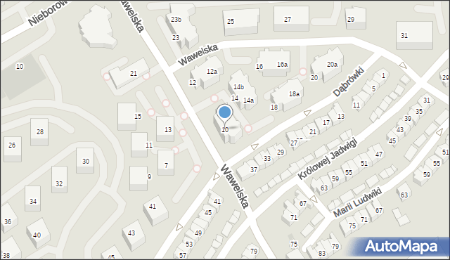 Gdańsk, Wawelska, 10, mapa Gdańska