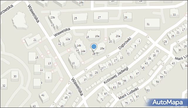 Gdańsk, Wawelska, 18, mapa Gdańska