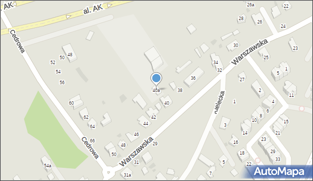 Gdańsk, Warszawska, 40a, mapa Gdańska