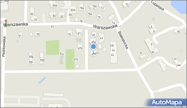 Gdańsk, Warszawska, 45b, mapa Gdańska