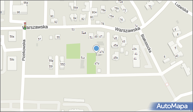 Gdańsk, Warszawska, 47c, mapa Gdańska