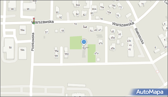 Gdańsk, Warszawska, 51c, mapa Gdańska