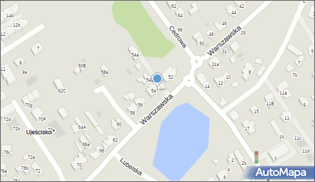 Gdańsk, Warszawska, 54C, mapa Gdańska