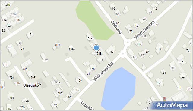 Gdańsk, Warszawska, 54d, mapa Gdańska