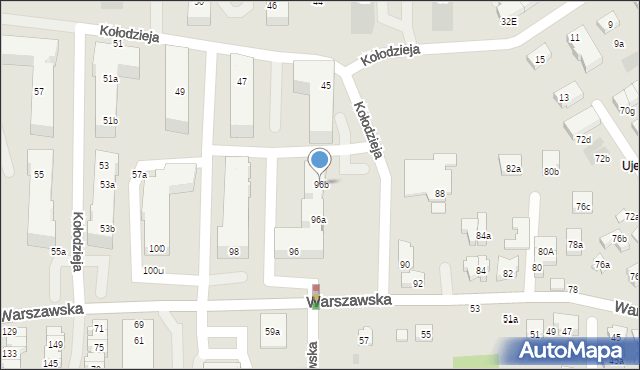 Gdańsk, Warszawska, 96b, mapa Gdańska