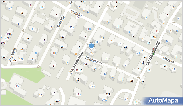 Gdańsk, Wassowskiego Józefa, 15, mapa Gdańska