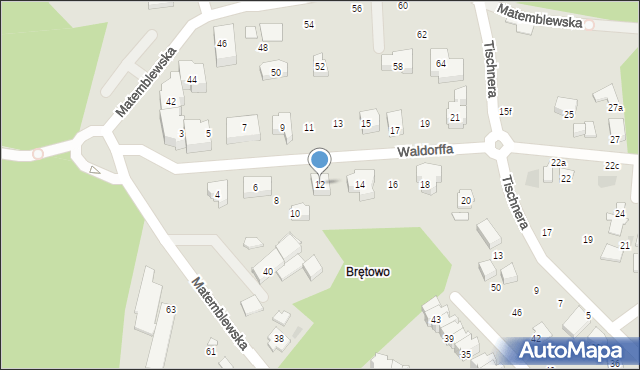 Gdańsk, Waldorffa Jerzego, 12, mapa Gdańska
