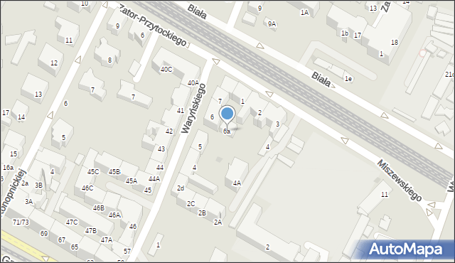Gdańsk, Waryńskiego Ludwika, 6a, mapa Gdańska