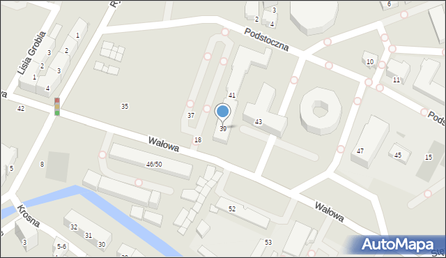 Gdańsk, Wałowa, 39, mapa Gdańska