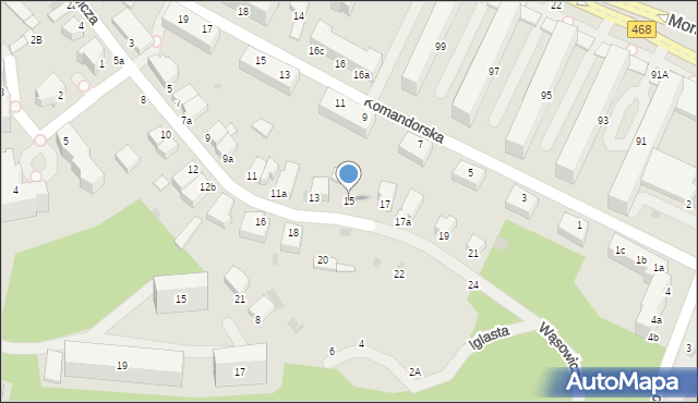 Gdynia, Wąsowicza Stanisława, 15, mapa Gdyni