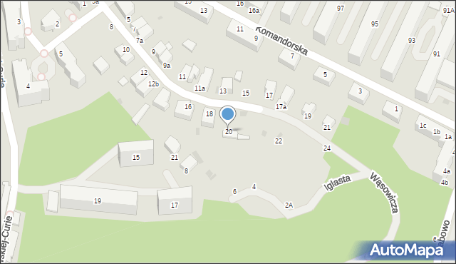 Gdynia, Wąsowicza Stanisława, 20, mapa Gdyni