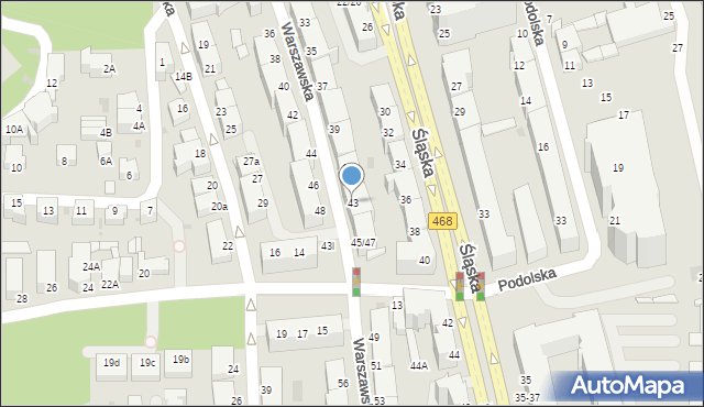 Gdynia, Warszawska, 43, mapa Gdyni