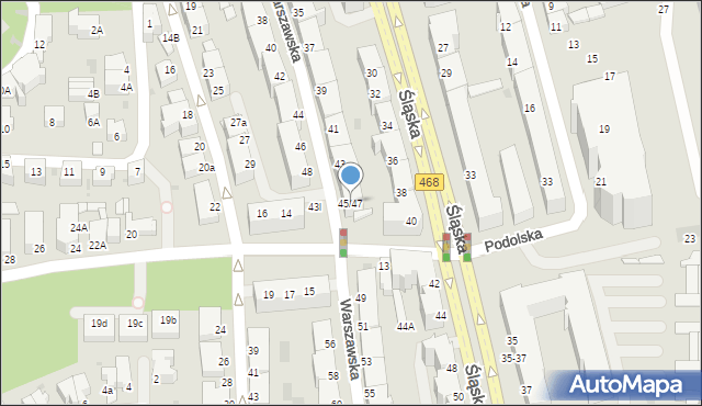 Gdynia, Warszawska, 45/47, mapa Gdyni