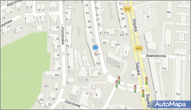 Gdynia, Warszawska, 76, mapa Gdyni