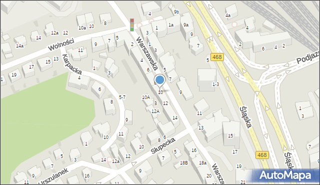 Gdynia, Warszawska, 10, mapa Gdyni