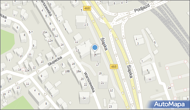 Gdynia, Warszawska, 15, mapa Gdyni