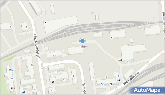 Gdynia, Warsztatowa, 10B, mapa Gdyni