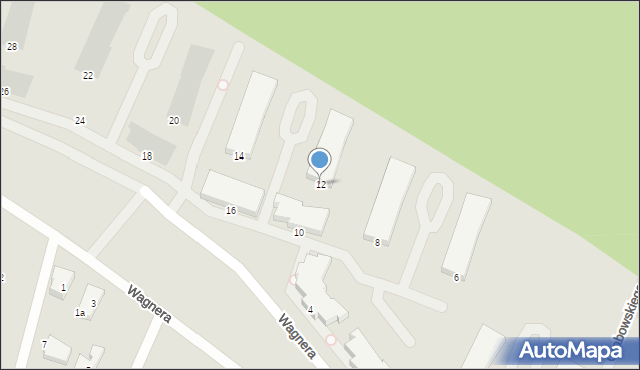 Gdynia, Wagnera Władysława, 12, mapa Gdyni