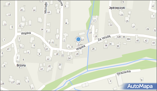 Gilowice, Wąska, 11, mapa Gilowice