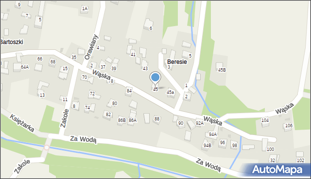 Gilowice, Wąska, 45, mapa Gilowice