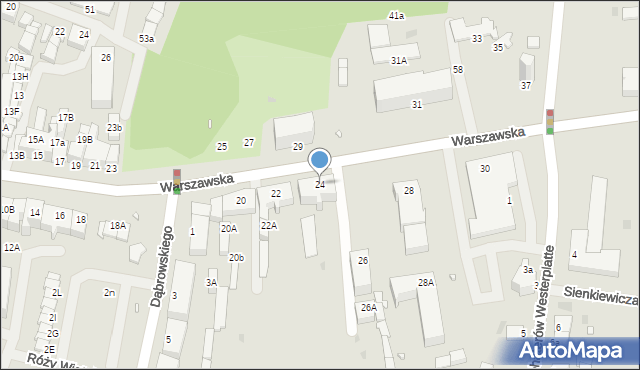 Giżycko, Warszawska, 24, mapa Giżycko