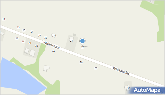 Głębowice, Wadowicka, 27, mapa Głębowice