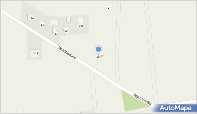 Głębowice, Wadowicka, 49, mapa Głębowice