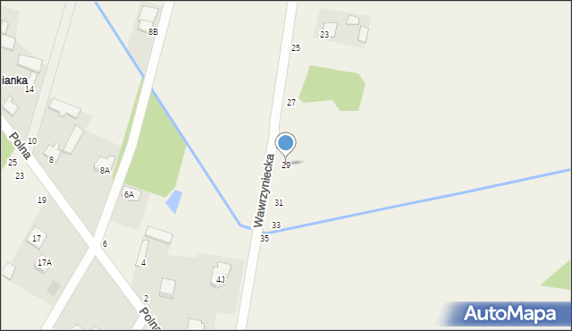 Glinianka, Wawrzyniecka, 29, mapa Glinianka